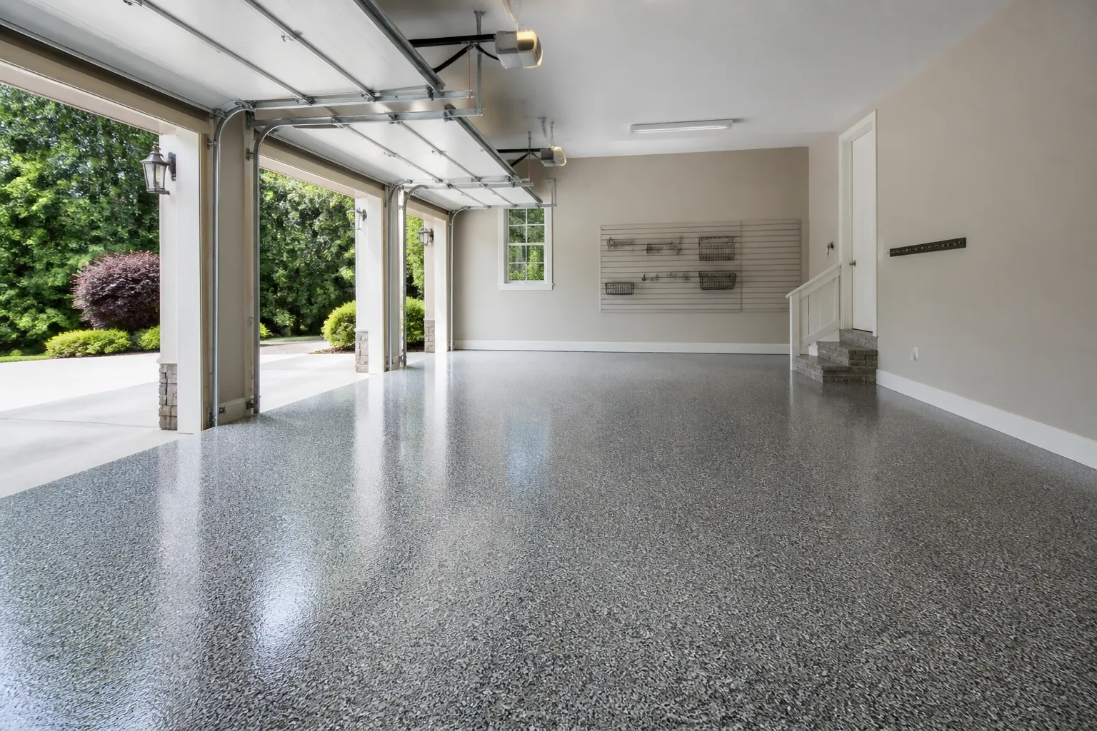 Polyaspartic Floor Coating Jobsite