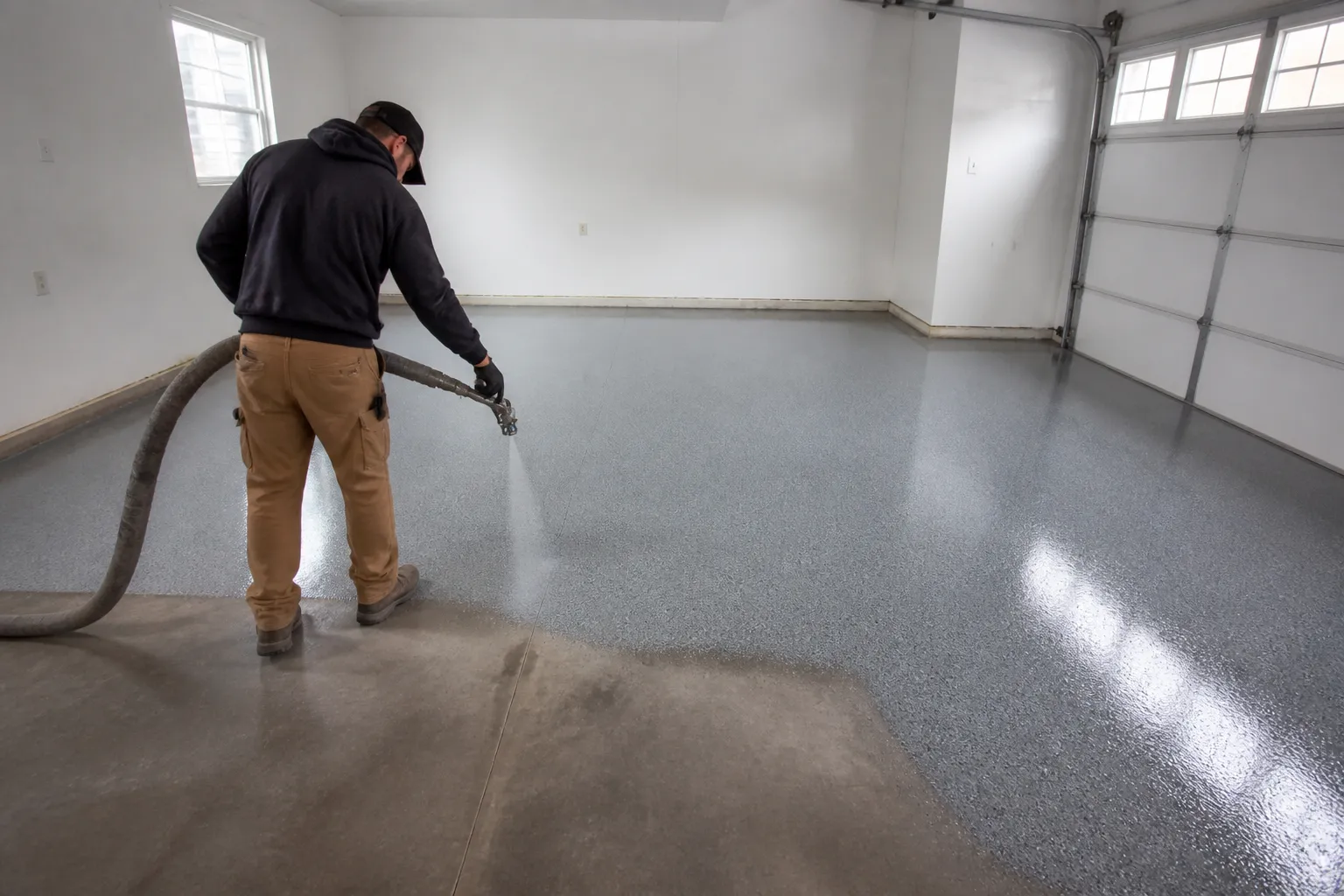 Polyurea Floor Coating Jobsite