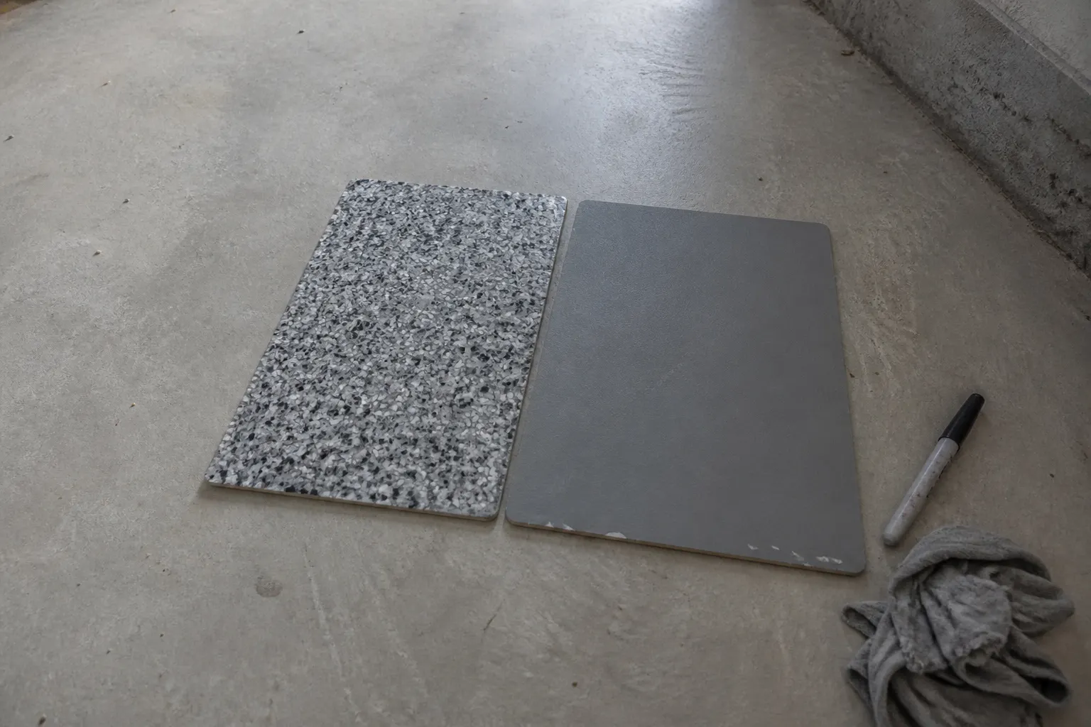 Epoxy and polyaspartic garage floor finishes