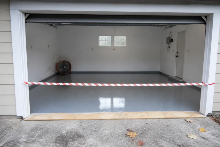 Garage Floor Coating Cure Time: When Can You Walk or Park on It?