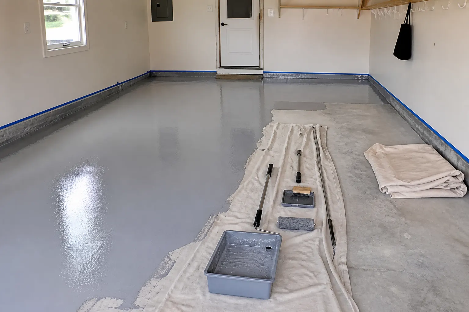 Alpharetta Floor Coating work detail